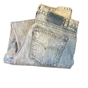 VTG 90s Levi's 550 Jeans 34/36 Acid Wash Orange Tab Straight Grunge USA